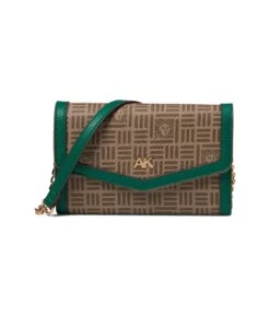 Anne Klein Tile Lion Logo Wallet On A Chain