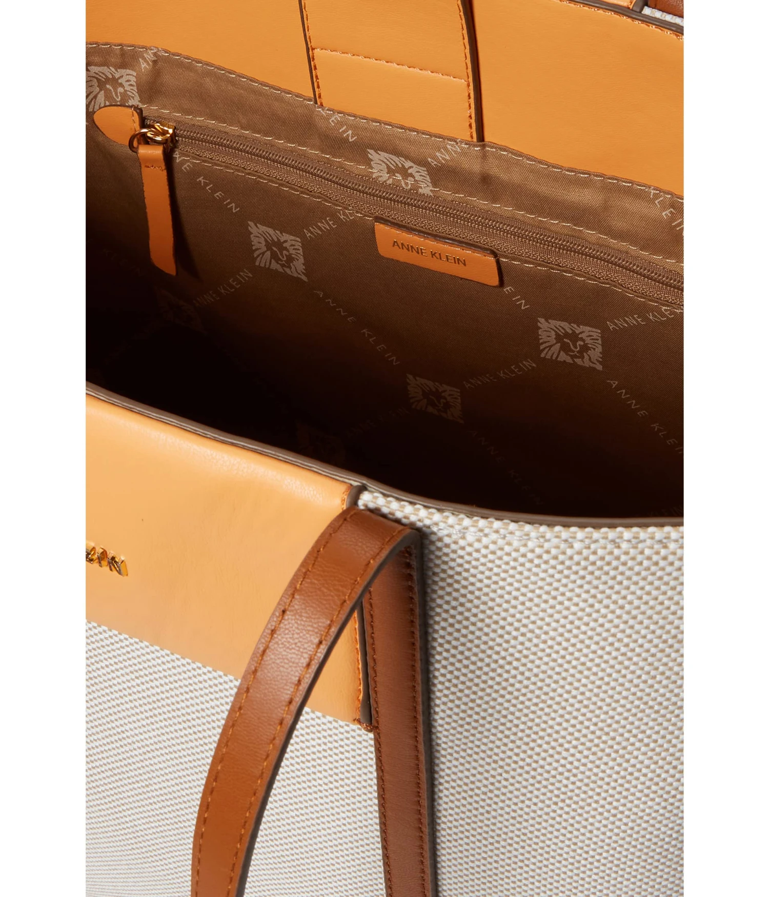 Anne Klein Large Color-Blocked Canvas Tote - Image 3