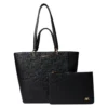 Anne Klein Embossed Tote With Removable Pouch Insert