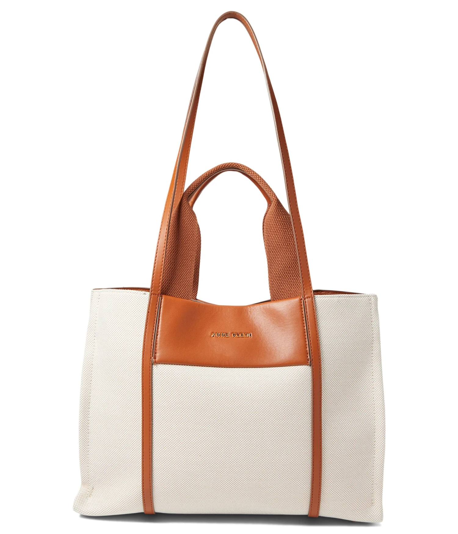 Anne Klein Medium Color-Blocked Canvas Tote