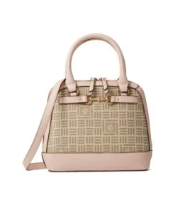 Anne Klein Logo Dome Satchel With Horsebit