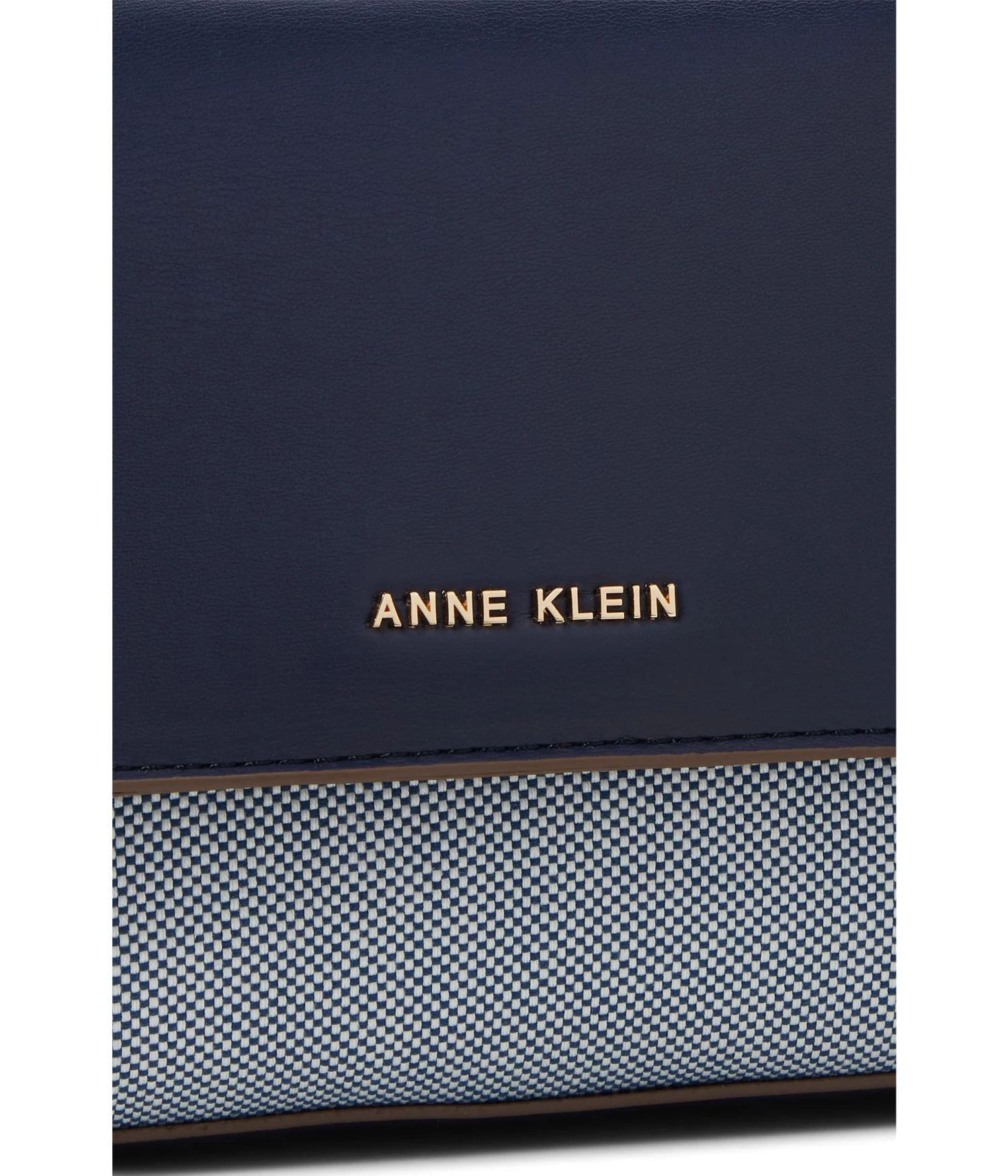 Anne Klein East/West Color-Blocked Canvas Flap Satchel - Image 4