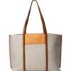 Anne Klein Large Color-Blocked Canvas Tote