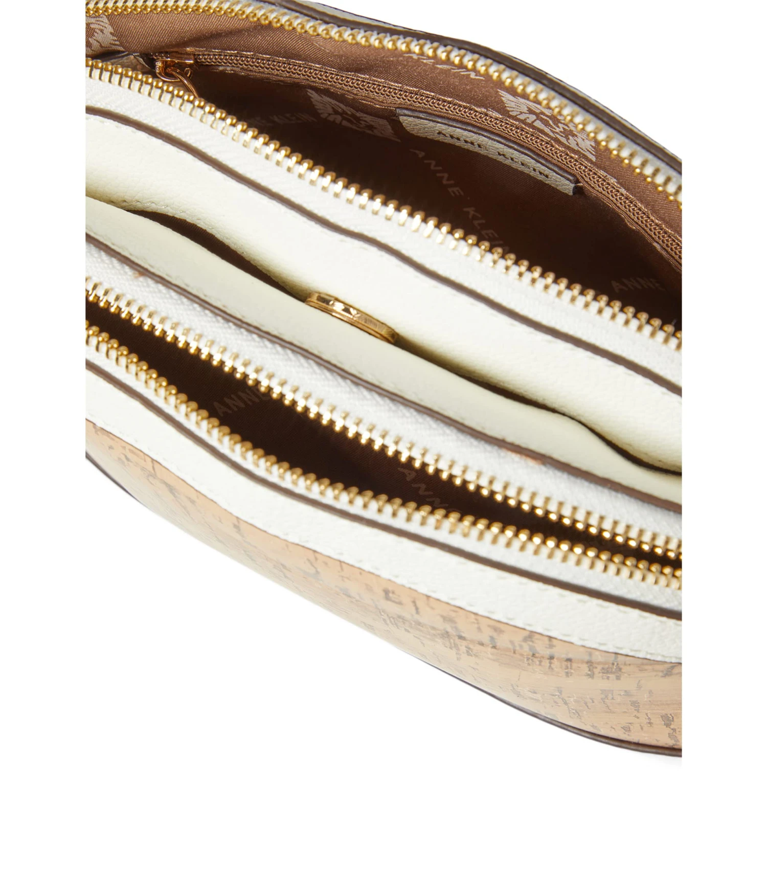 Anne Klein Triple Compartment Cork Crossbody - Image 3