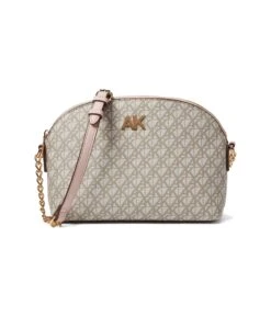Anne Klein Triple Compartment AK Logo Crossbody