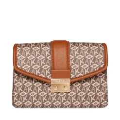 Anne Klein Small Flap Cube Logo Crossbody