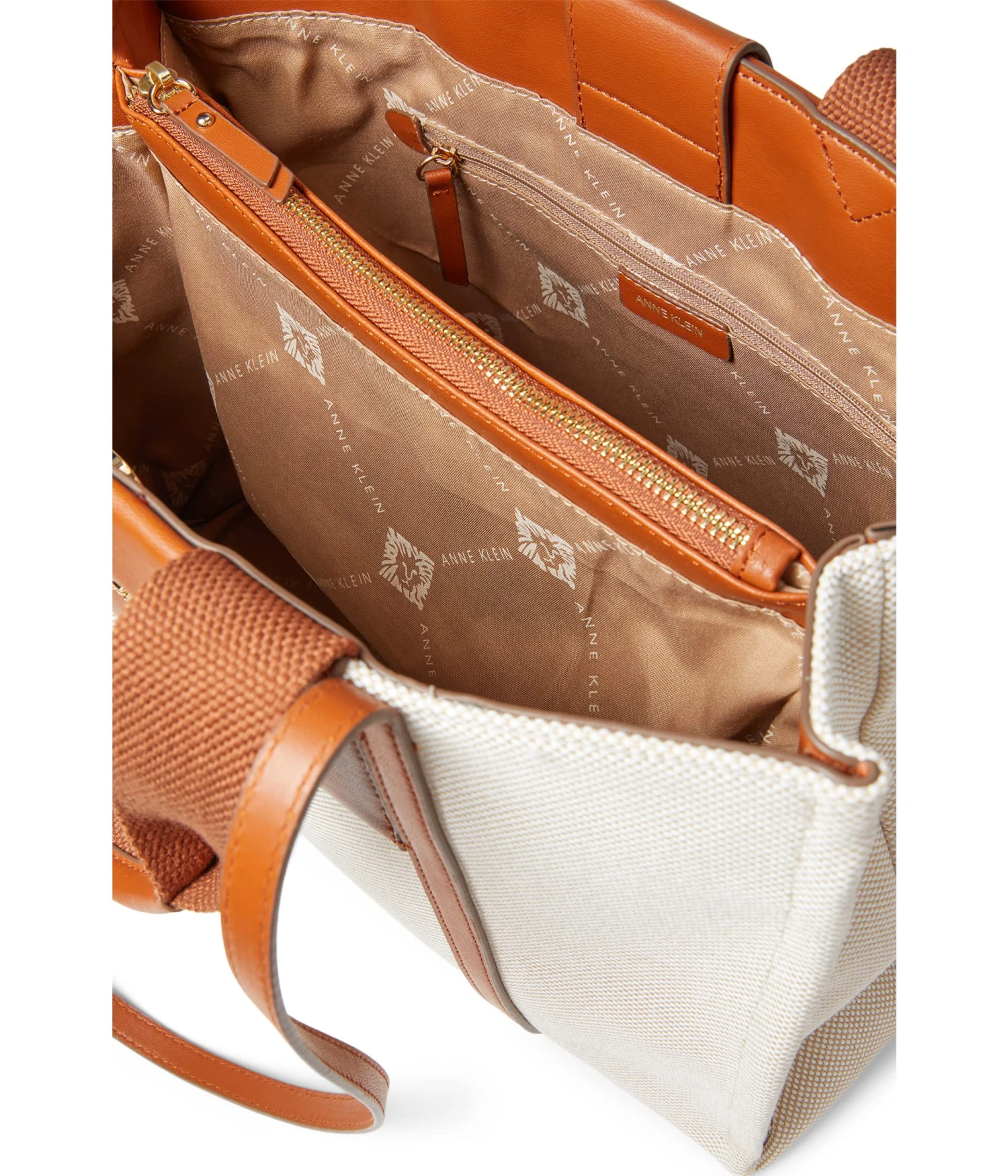 Anne Klein Medium Color-Blocked Canvas Tote - Image 3