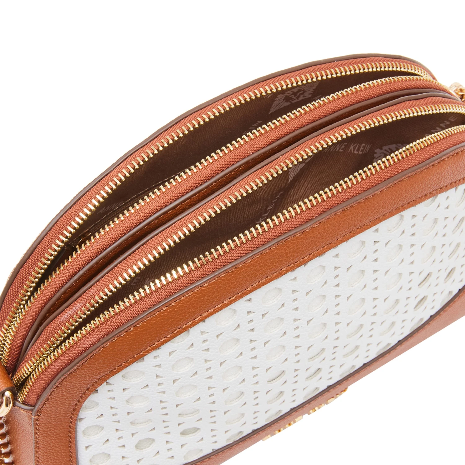 Anne Klein Perforated Triple Compartment Crossbody - Image 4
