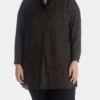 Anne Klein Pebble Dot Nehru Tunic