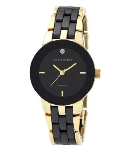 Anne Klein Diamond Accented Ceramic Bracelet Watch