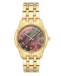 Anne Klein Premium Crystal Accented Solar Powered Bracelet Watch