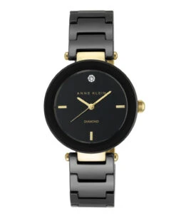 Anne Klein Diamond Accent Ceramic Watch