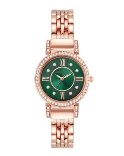 Anne Klein Crystal Accent Bracelet Watch