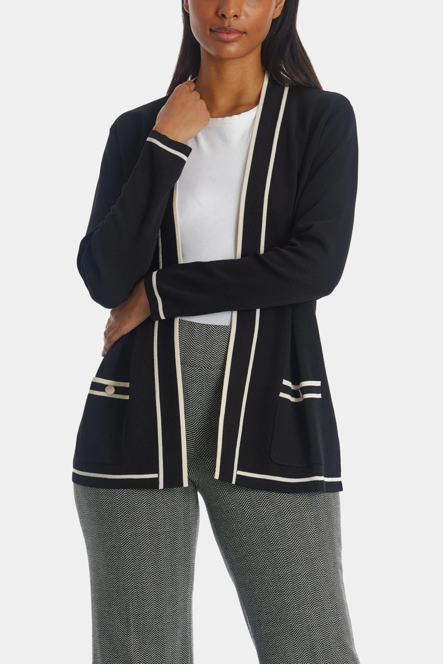 Anne Klein Malibu Colorblock Cardigan - Image 4