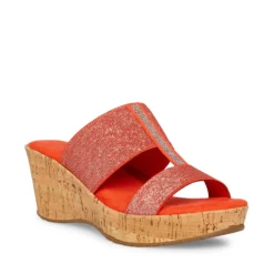 Anne Klein Hardy Elastic Strap Wedge