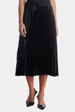 Anne Klein Pull On Pleated Midi Skirt