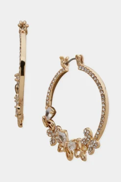 Anne Klein Butterfly Hoop Earrings