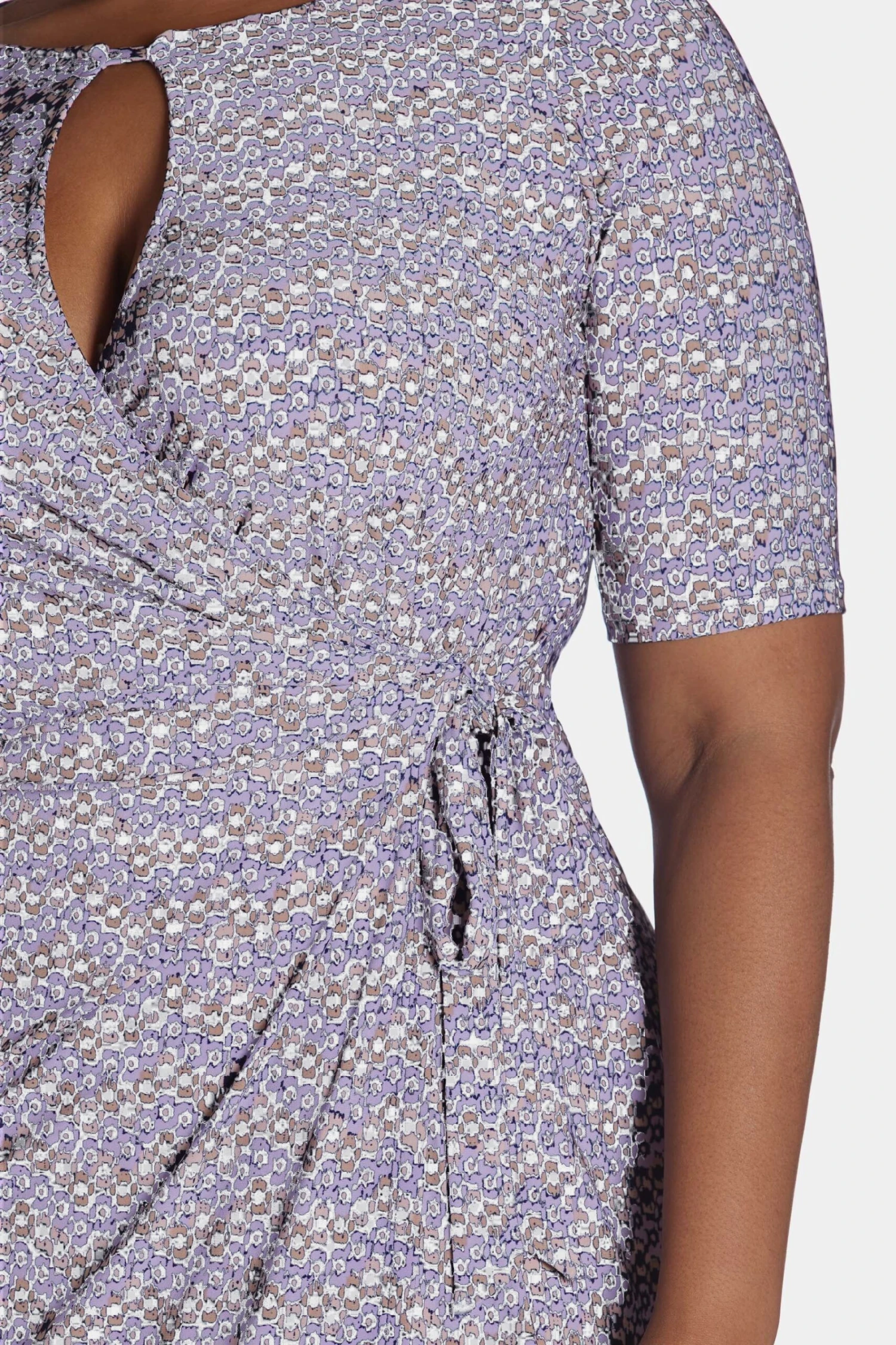 Anne Klein Printed Ity Mary Ellen Wrap Dress - Image 4