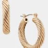 Anne Klein Spiral Hoop Earrings
