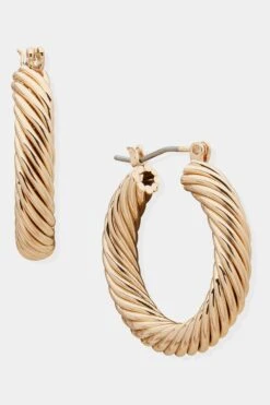 Anne Klein Spiral Hoop Earrings