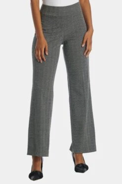Anne Klein Herringbone Pull On Wide Leg Pants