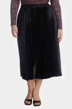 Anne Klein Pull On Pleated Skirt