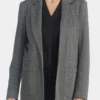 Anne Klein Herringbone Notch Collar Blazer