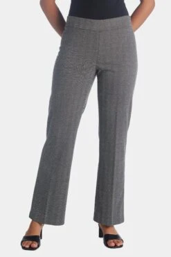 Anne Klein Herringbone Pull On Wide Leg Pant
