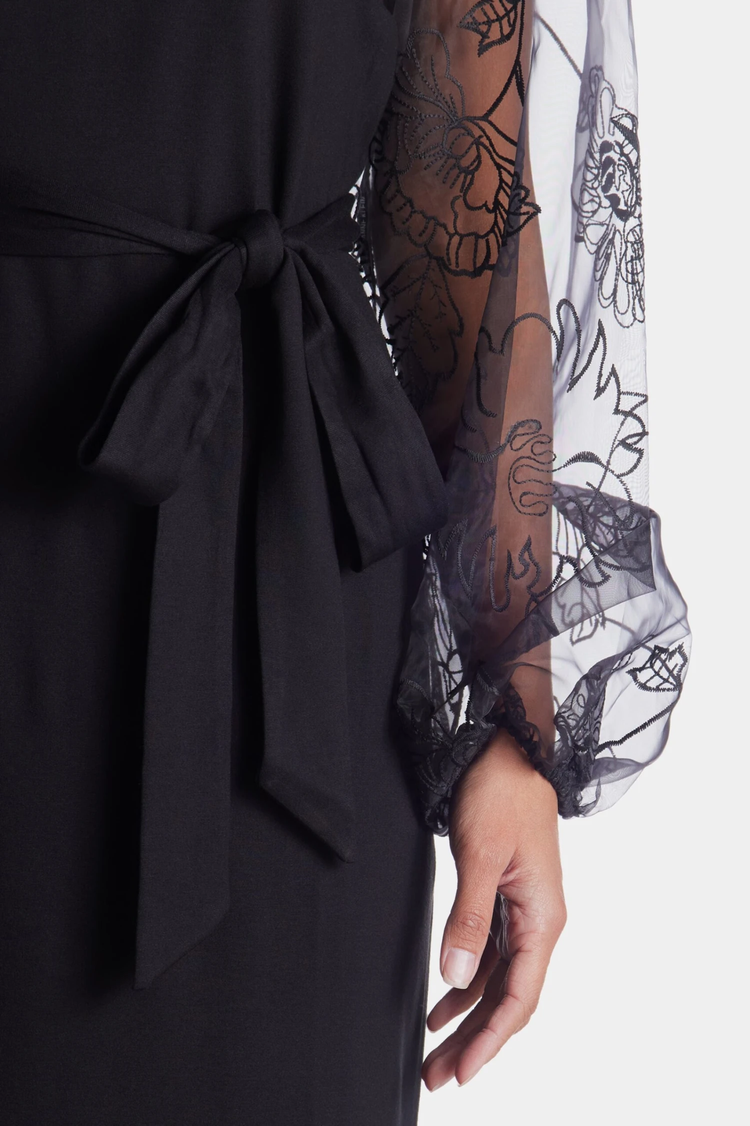 Anne Klein Novelty Balloon Sleeve Midi Dress - Image 4