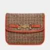 Anne Klein Printed Horsebit Shoulder Bag