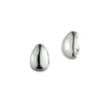 Anne Klein Silvertone Oval Stud Earrings