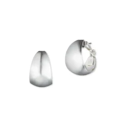 Anne Klein Silverplated Wide Hoop Earrings