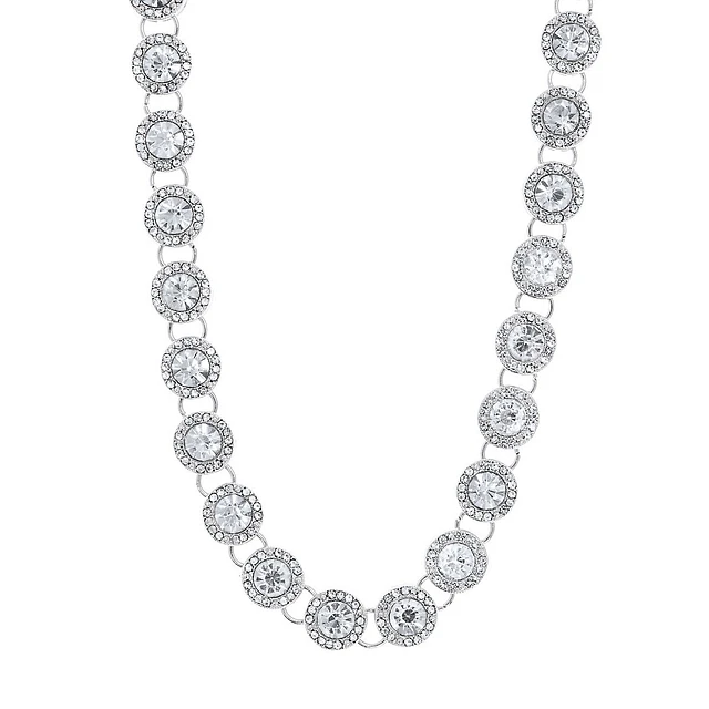 Anne Klein Pavé Crystal Collar Necklace