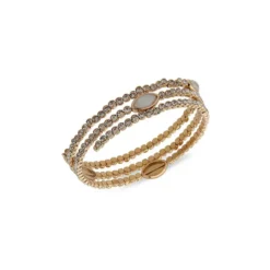 Anne Klein Goldplated & Crystal Coil Bracelet