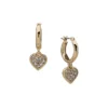 Anne Klein Goldtone Heart Drop Drop Earrings