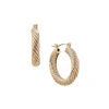 Anne Klein Goldtone Spiral Hoop Earrings