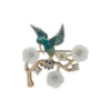 Anne Klein Goldtone & Cubic Zirconia Humming Bird Box Pin