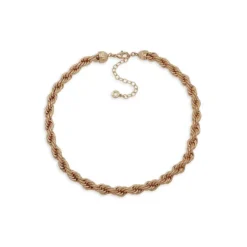 Anne Klein Goldtone Steel Twist-Chain Collar Necklace
