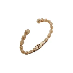 Anne Klein Goldtone Twist-Chain Hinged Bracelet