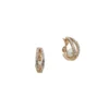 Anne Klein Goldtone, Faux Pearl & Glass Crystal Clip-On Hoop Earrings