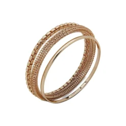 Anne Klein 3-Piece Goldtone Bangle Set