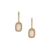 Anne Klein Goldtone, Glass Crystal & Faux Mother-Of-Pearl Drop Earrings