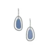 Anne Klein Silvertone Orbital Stone Drop Earrings