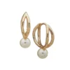 Anne Klein Goldtone Open Bead Drop Earrings