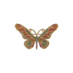 Anne Klein Goldtone Colour Pavé Butterfly Pin