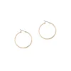 Anne Klein Pierced Wide Medium Hoop Earring