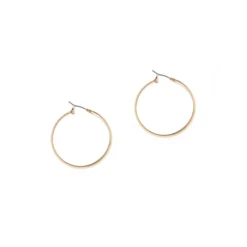 Anne Klein Pierced Wide Medium Hoop Earring