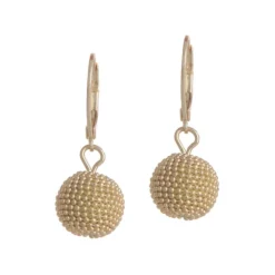 Anne Klein Leverback Ball Drop Earring