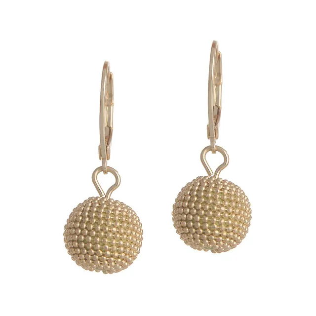 Anne Klein Leverback Ball Drop Earring