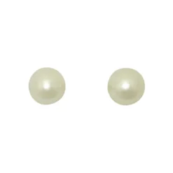 Anne Klein Fair Lady 12MM Glass Pearl Stud Earrings